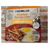 B - Food Lion Breakfast Sausage Links with Maple Syrup - 12 oz (340 g) - 4-Pack B - Food Lion Breakfast Sausage Links with Maple Syrup - 12 oz (340 g) - 4-Pack