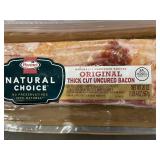 E - Hormel Natural Choice Uncured Bacon, Original Thick Cut, 2 x 20oz (Exp. 09/2025) E - Hormel Natural Choice Uncured Bacon, Original Thick Cut, 2 x 20oz (Exp. 09/2025)