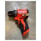 Milwaukee 3401-20 M12 12V 3/8' Subcompact Brushless Drill/Driver $159 Retail Brand New