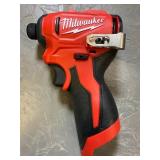 Milwaukee M12™ Subcompact Brushless 1/4' Hex Impact Driver, Model# 3450-20 Brand New