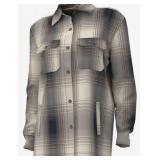 Size Medium NWT SKI-DOO WOMEN'S LIFESTYLE SKI-DOO PLAID OVERSHIRT Retail $95