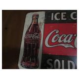 Coca Cola metal sign...