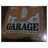 Dad's garage metal sign...
