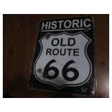 Old Route 66 metal sign...