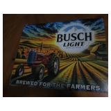Busch Light metal sign...