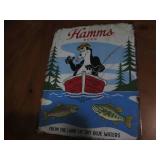 Hamm's blue waters metal sign...
