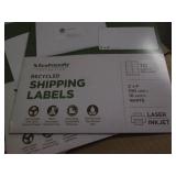 5 10 Packs Avery 2 x 4' shipping la...