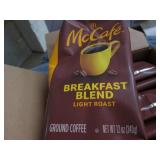 6 12oz bags McCafe breakfast blend ...