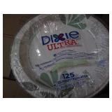 4 packs of 125 Dixie paper plates...