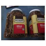 2 1 pound jars of Snyder's mini pre...