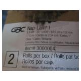 2 Rolls of laminating film. 1.5 mil...