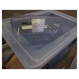 Covered storage tote and wall hangi...