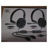 2 Training headsets and a master ad...