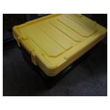3 Heavy duty totes with lids...