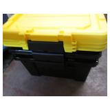 3 Heavy duty totes with lids...