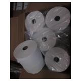 5 Rolls of white hand towels...