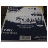 30 Rolls 2 ply paper towels...