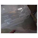 2 Medium 1 large plastic totes, sma...