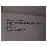 2 Cork boards with aluminum black f...