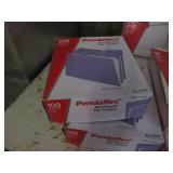 Assorted filing supplies and binder...