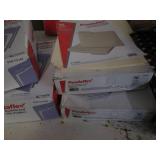 Assorted filing supplies and binder...