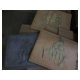 Box of 14 assorted molds or wall ar...