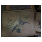 Box of 23 assorted molds or wall ar...