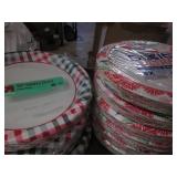 14 packs of assorted paper plates...