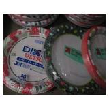14 packs of assorted paper plates...