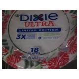 14 Packs of 18 Dixie ultra plates...