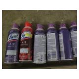 6 Cans of Lysol air sanitizer...