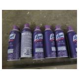 6 Cans of Lysol air sanitizer...