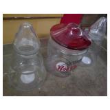 3 Glass Serving containers...