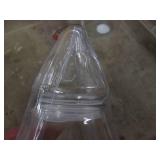 3 Glass Serving containers...