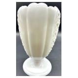 Vintage Fenton Daisy & Button Milk Glass Vases - QTY 3