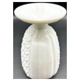 Vintage Fenton Daisy & Button Milk Glass Vases - QTY 3