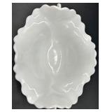 Vintage Fenton Daisy & Button Milk Glass Vases - QTY 3