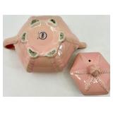 Vintage Hall Pink Teapots - Hexagonal Lidded Teapots
