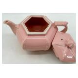 Vintage Hall Pink Teapots - Hexagonal Lidded Teapots