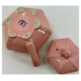 Vintage Hall Pink Teapots - Hexagonal Lidded Teapots