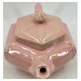 Vintage Hall Pink Teapots - Hexagonal Lidded Teapots