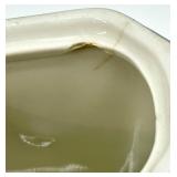 Vintage Hall Pottery- Black Glaze Teapots, Creamer and 3 bowls