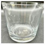 Vintage Glassware Set including Twisted-Stem Candlesticks, Hex Leaf Dish, Tumbler and More