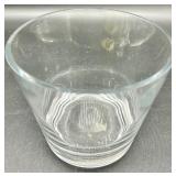 Vintage Glassware Set including Twisted-Stem Candlesticks, Hex Leaf Dish, Tumbler and More