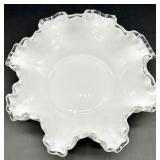 Vintage Fenton Glass Silver Crest Bowls QTY 4