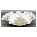 Vintage Fenton Glass Silver Crest Bowls QTY 4
