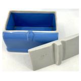 Vintage Hall's Rose Pattern Blue Kitchenware - Shakers, Covered Dish, Creamers and Teapot