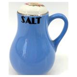 Vintage Hall's Rose Pattern Blue Kitchenware - Shakers, Covered Dish, Creamers and Teapot