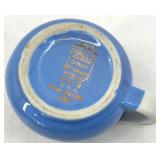 Vintage Hall's Rose Pattern Blue Kitchenware - Shakers, Covered Dish, Creamers and Teapot