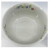 Vintage Hall's Superior Quality Kitchenware Blue Floral Mixing Bowls